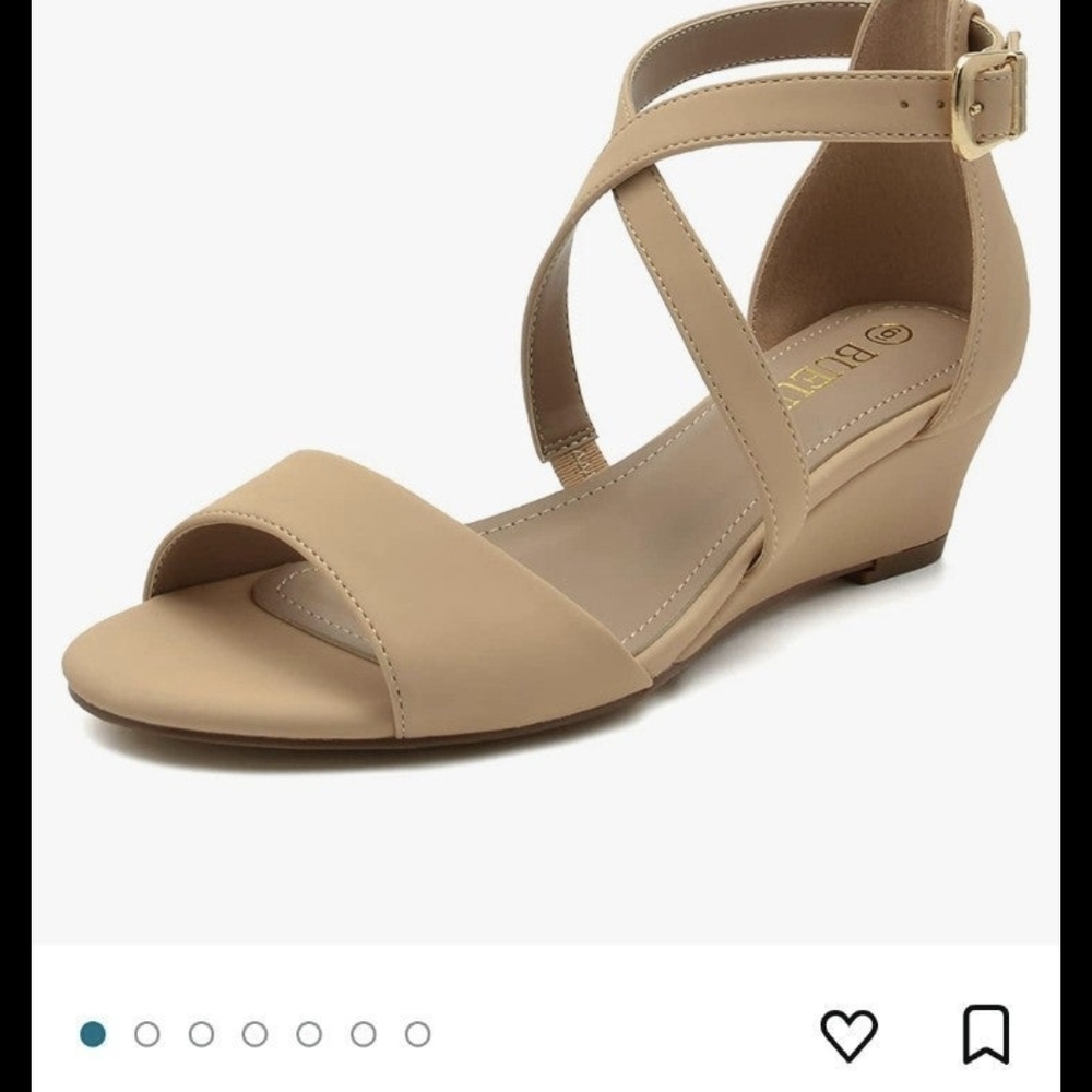 Elegant Tan Wedge Sandals